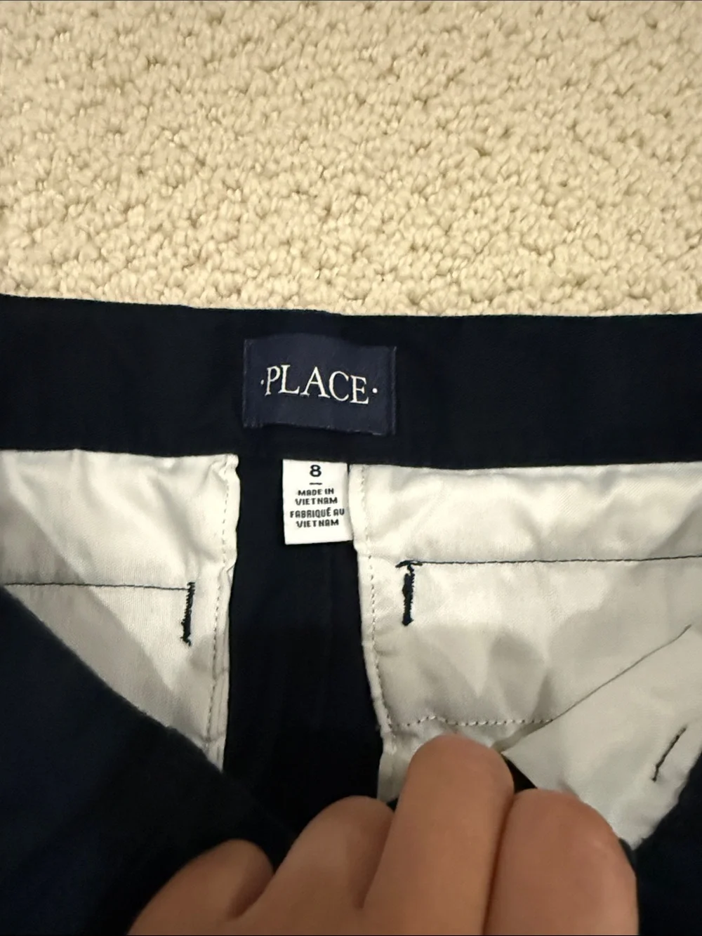 Bundle of 2: Boy’s Stretch Chino Pants - Light Gray & Navy